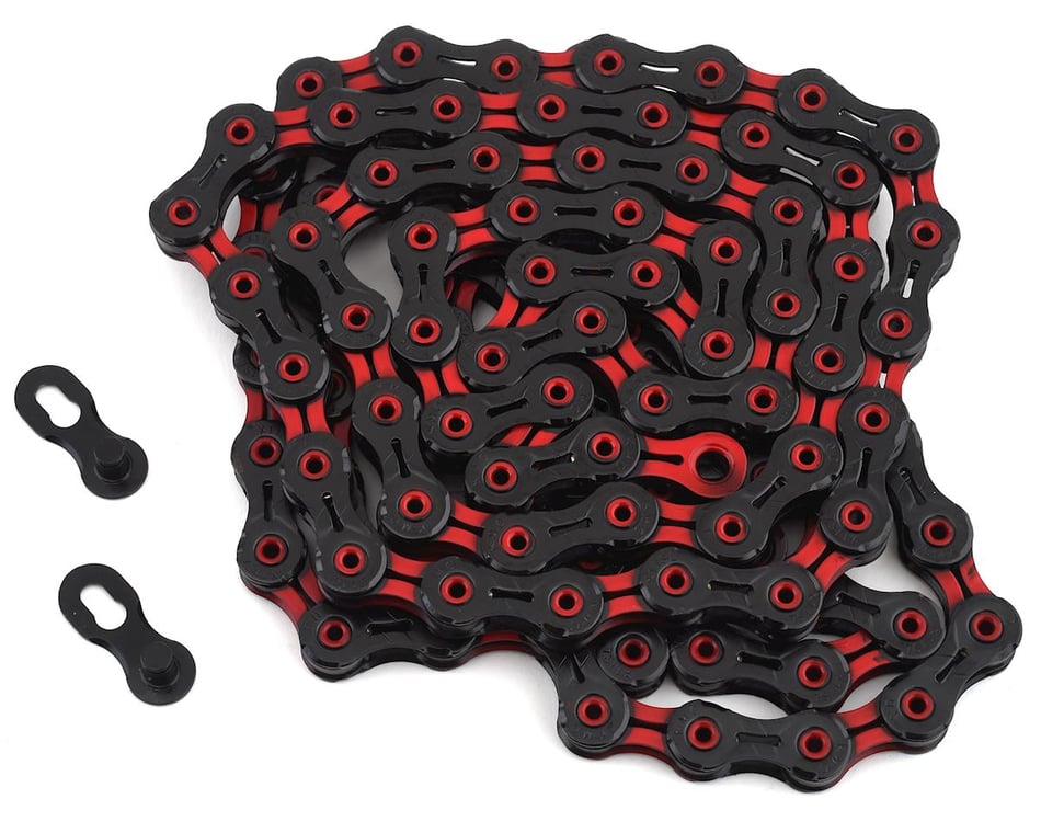 KMC DLC 11 Chain Black Red 11 Speed 116 Links Performance